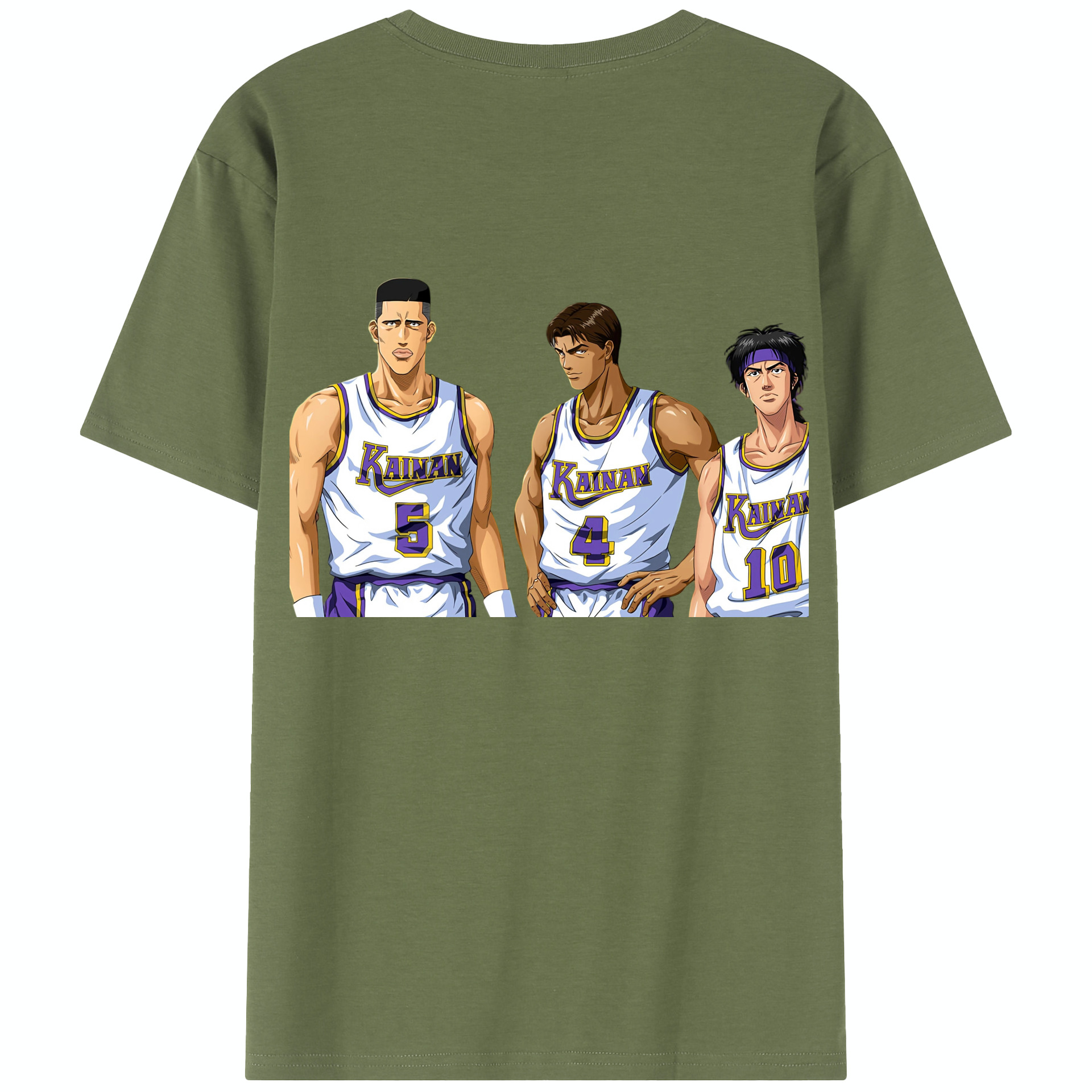 SLAM DUNK／スラムダンク 綿100％半袖Tシャツ（背面プリント）